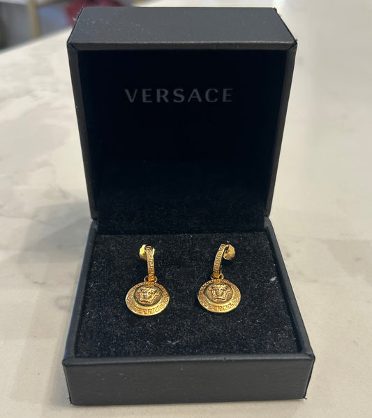 VERSACE Medusa Coin Earrings