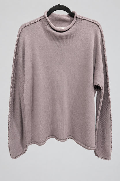 FRANK & EILEEN Rolled Funnel Neck Sweater - Size M