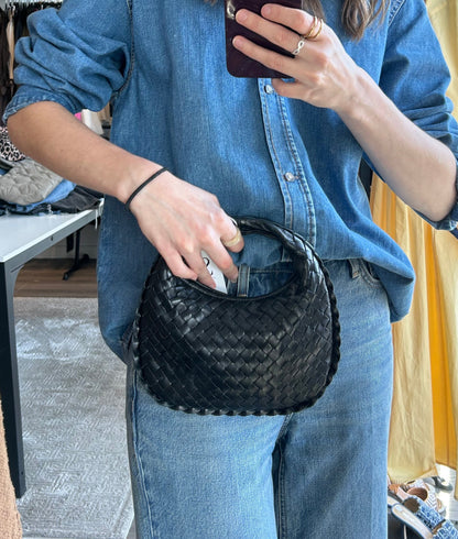 BOTTEGA VENETA Intrecciato Hobo Mini Bag