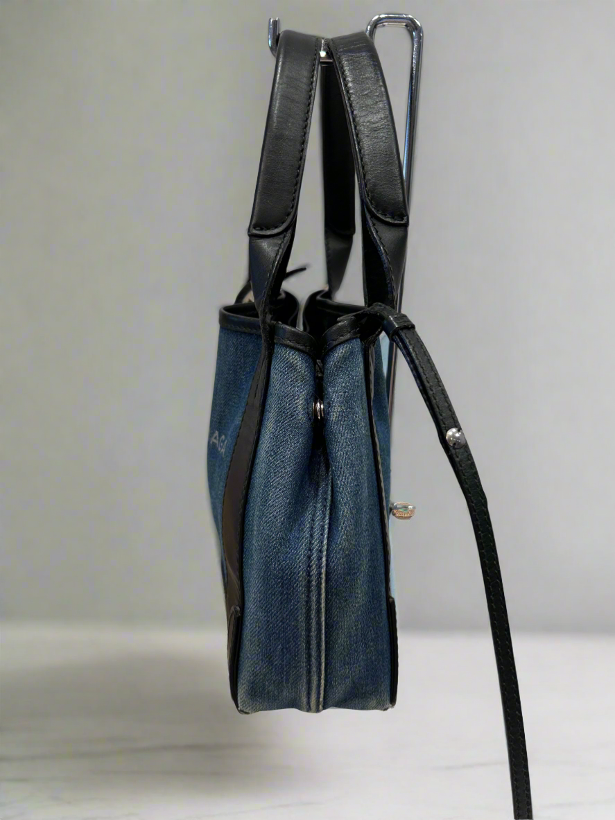BALENCIAGA Cabas 2 Way Denim Bag