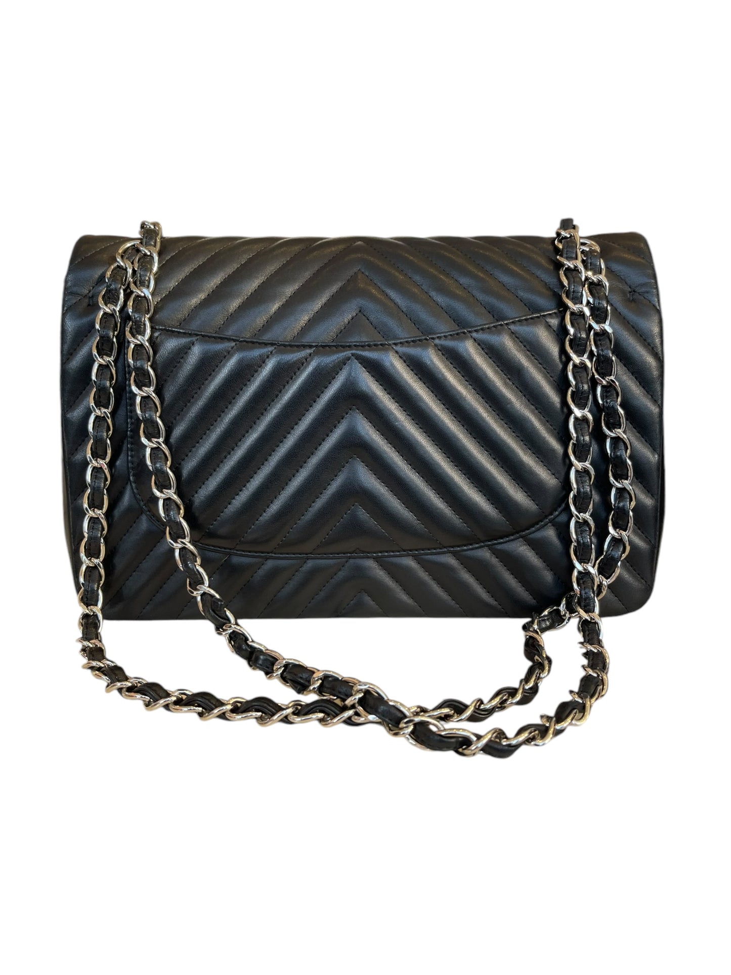 Chanel Chevron Jumbo Double Flap