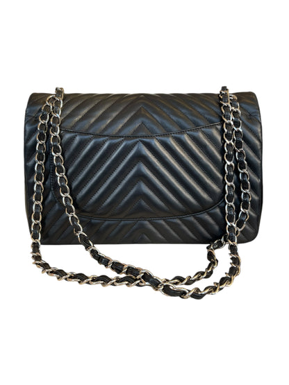 Chanel Chevron Jumbo Double Flap