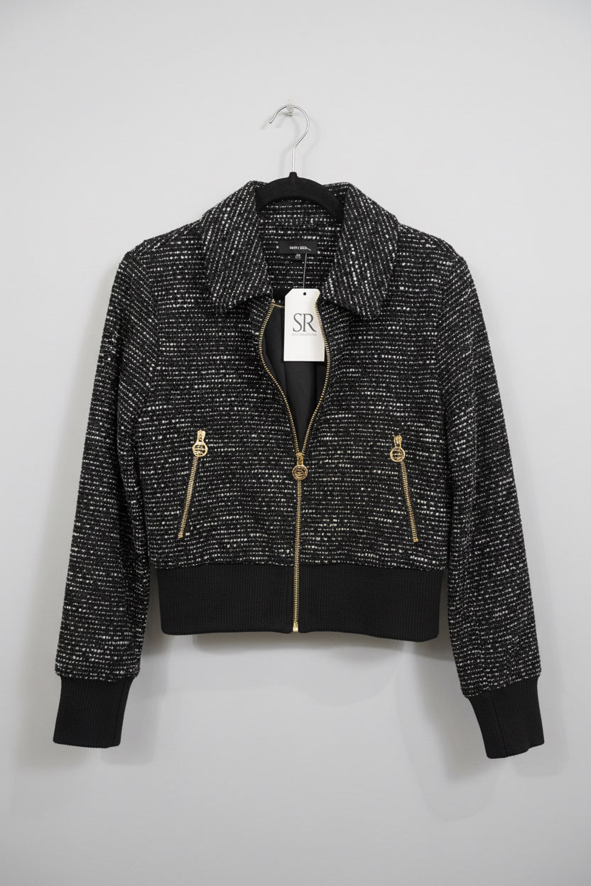 SAINT + SOFIA Tweed Cropped Jacket - Size S