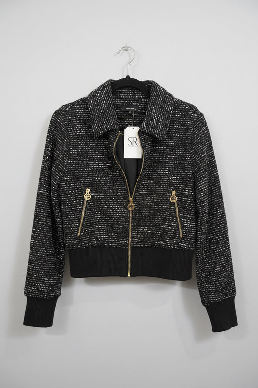 SAINT + SOFIA Tweed Cropped Jacket - Size S