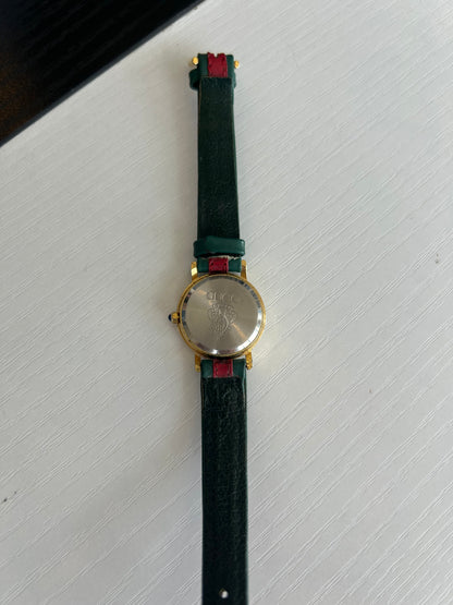 GUCCI Vintage Red & Green Stripe Watch - Size xs