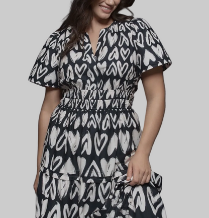 NEW* Anthropologie Heart Maxi Dress - Size L