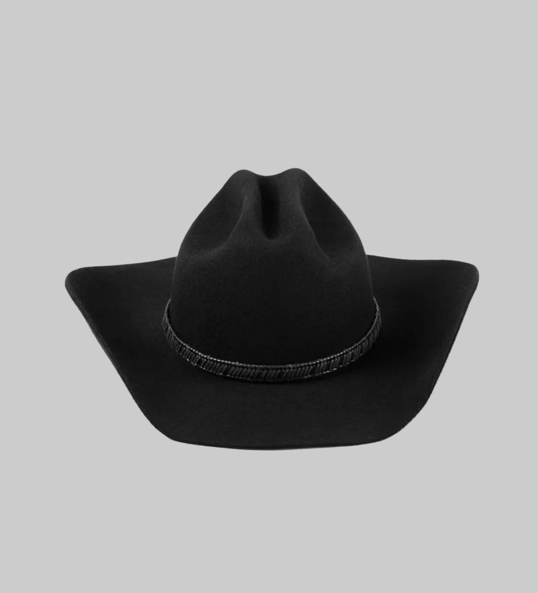 NEW* LACK OF COLOR Black Western Hat - Size L