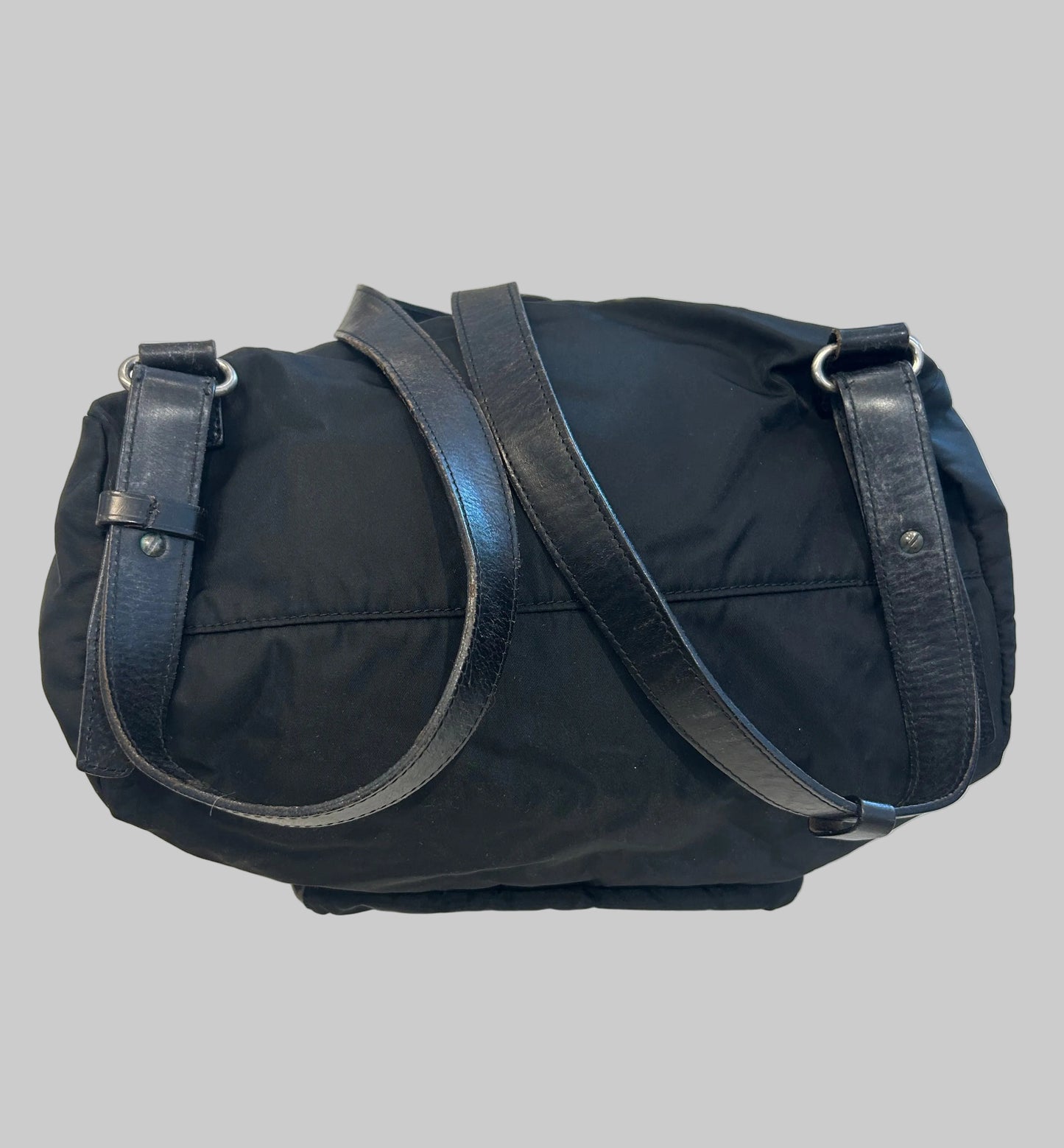 PRADA Vintage Leather & Nylon Backpack