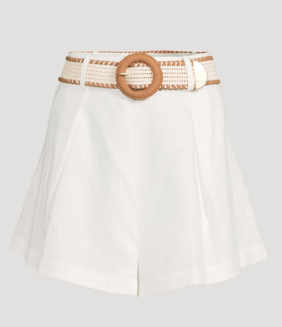 New* ZIMMERMANN
Halliday Belted Linen Shorts - Size 0
