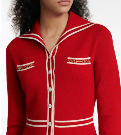 GUCCI Wool Mini Dress - Size S