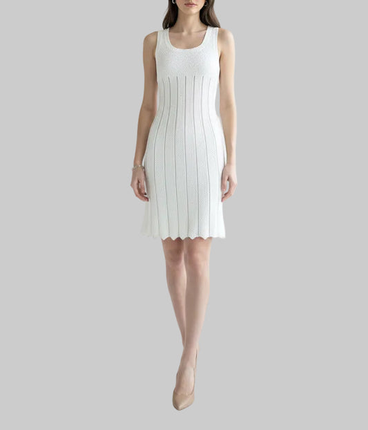ALAIA White Bodycon Dress - Size 36