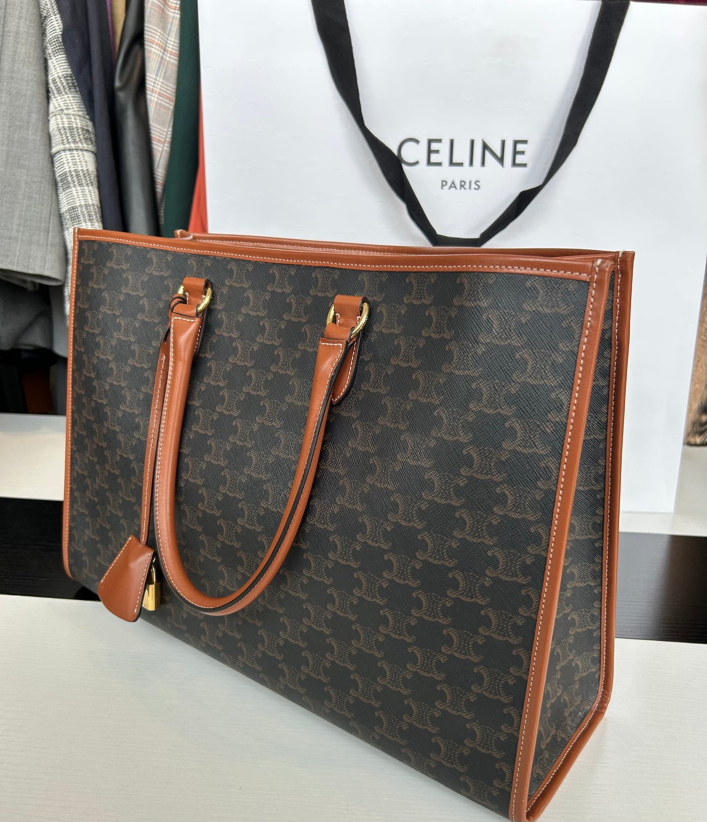 CÉLINE Horizontal Cabas Tote