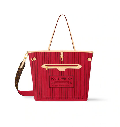 LOUIS VUITTON Neverfull MM Monogram Inside Out Stripe Tote