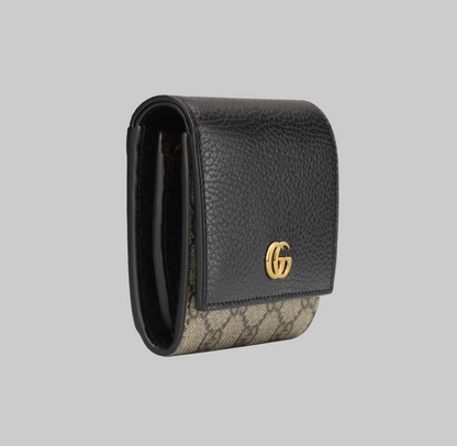 GUCCI Bi-Colour GG Marmont Medium Wallet