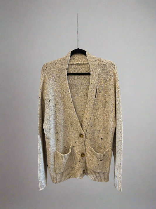 NEW* MARGARET OLEARY Distressed Cardigan - Size M