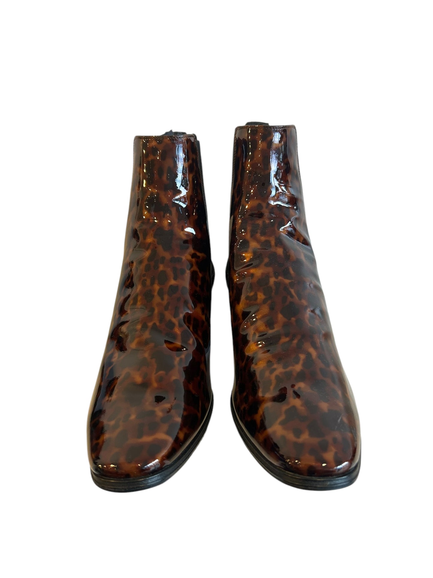 YVES SAINT LAURENT Dylan Tortoise Effect Boot - Size 41