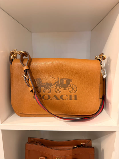 COACH Leather Crossbody Messenger Bag