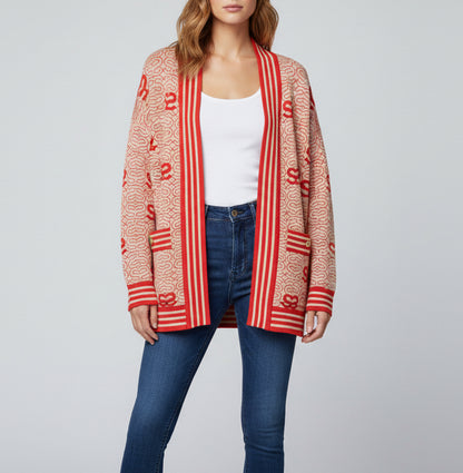 SANDRO Reversible Open Front Cardigan