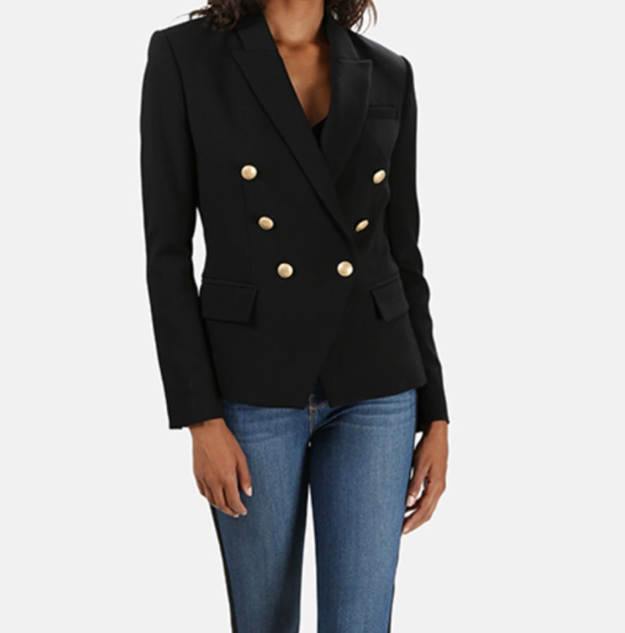 LAGENCE Black Kenzie Double Breasted Blazer - Size 4