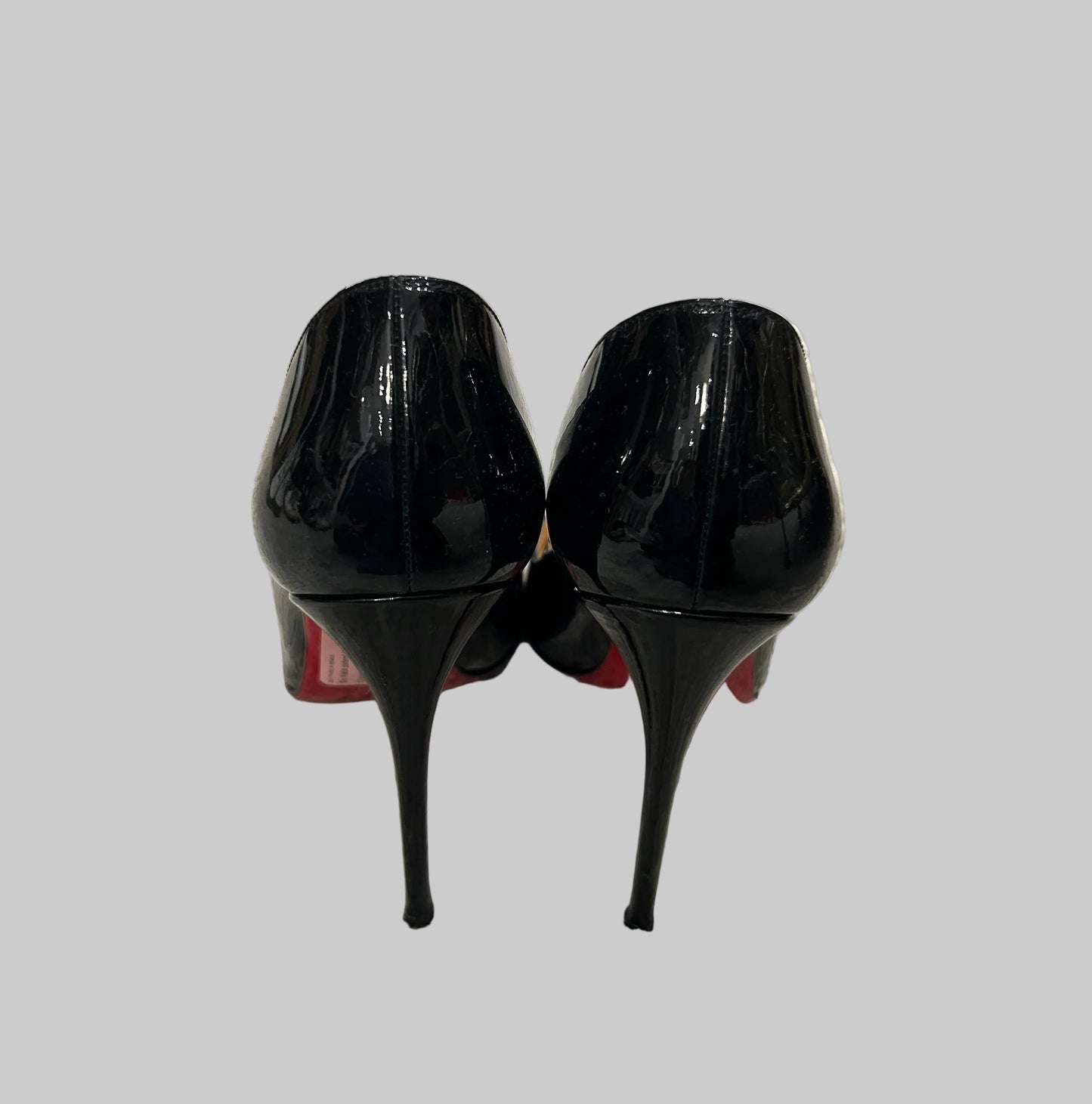 CHRISTIAN LOUBOUTIN So Kate Patent Black Pump - Size 35