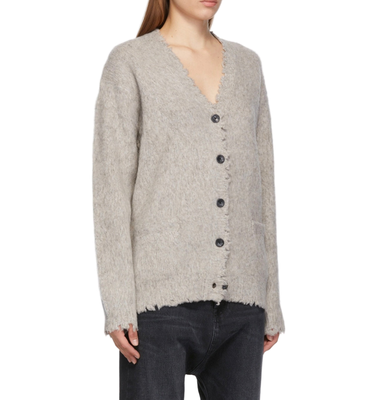 R13 Shaggy Distressed Edge Cardigan - Size xs (fits large)