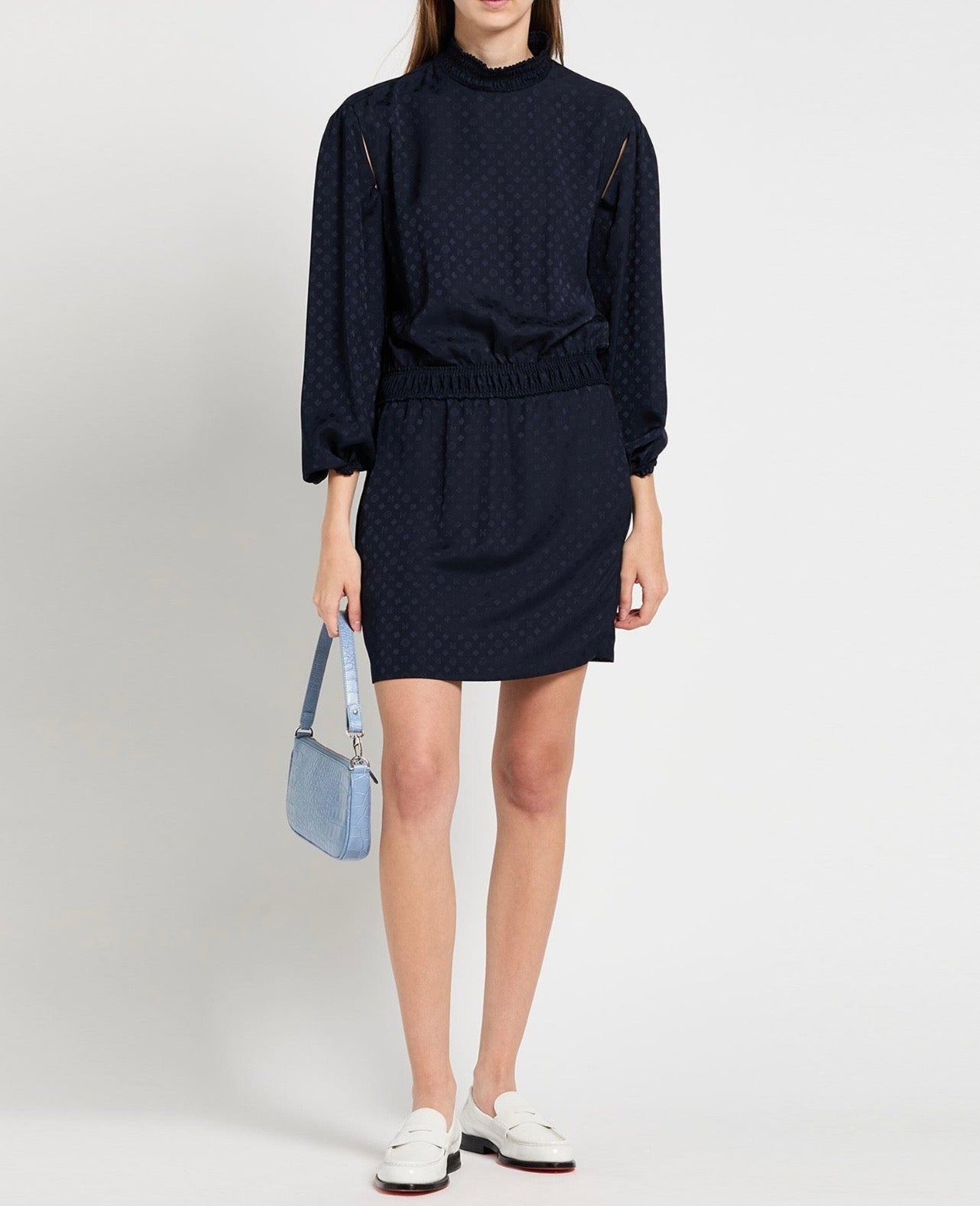 NEW* MAJE Navy Cutout Dress - Size 40