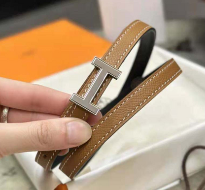 HERMÈS Focus Belt Buckle & Reversible Leather Strap 13mm - Size S (US 4)