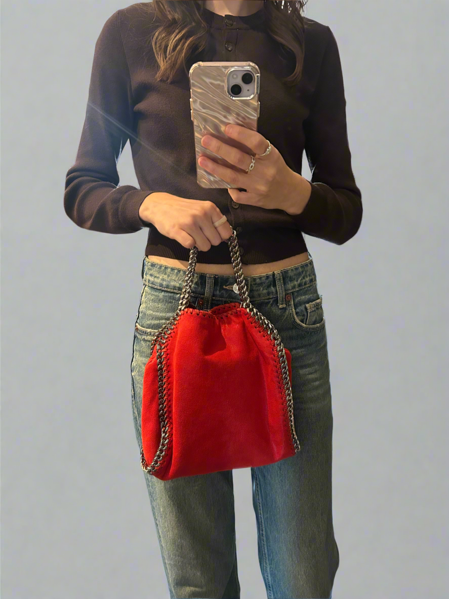 STELLA MCCARTNEY Red Falabella Mini