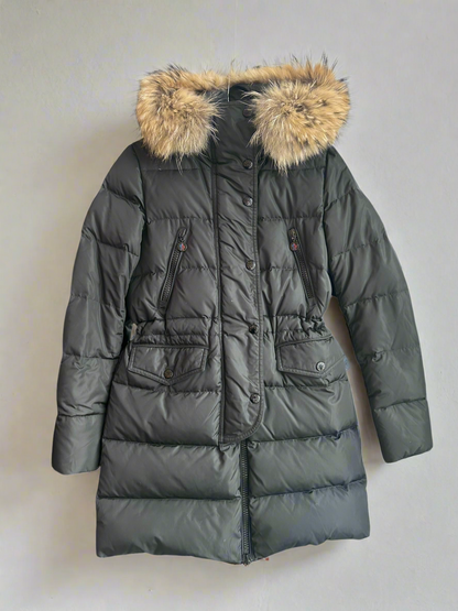 MONCLER Black Down Puffer Jacket - Size 1