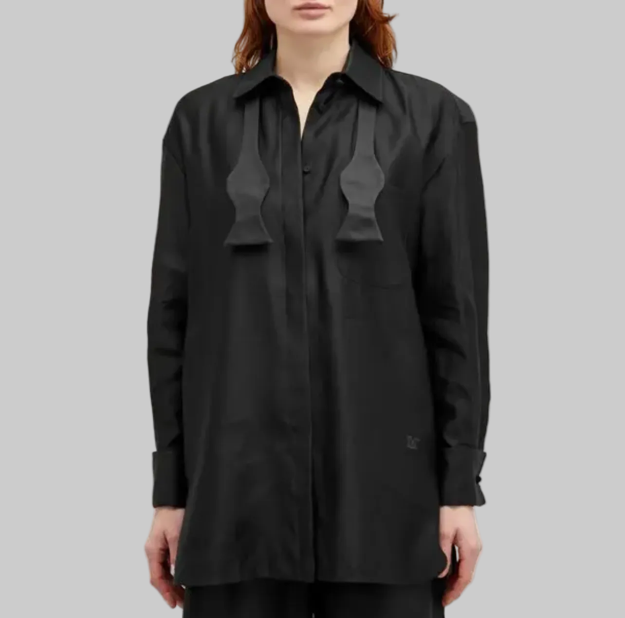 MAX MARA Marea Tuxedo Style Shirt - Size L