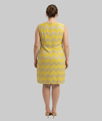 MISSONI Zig Zag Shift Dress - Size XL