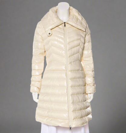 MONCLER Cream Faucon Jacket - Size 3