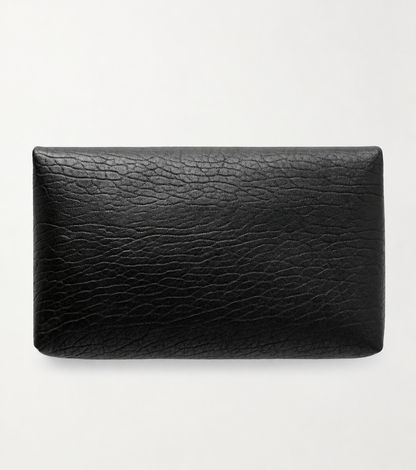 SAINT LAURENT Cassandre Large Textured-Leather Clutch