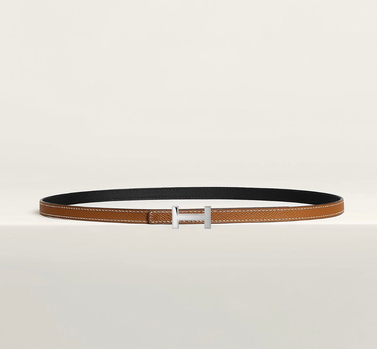 HERMÈS Focus Belt Buckle & Reversible Leather Strap 13mm - Size S (US 4)