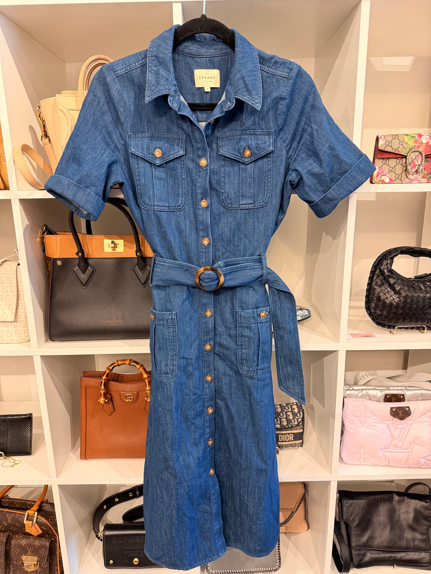 SÉZANE Raquel Denim Dress - Size S