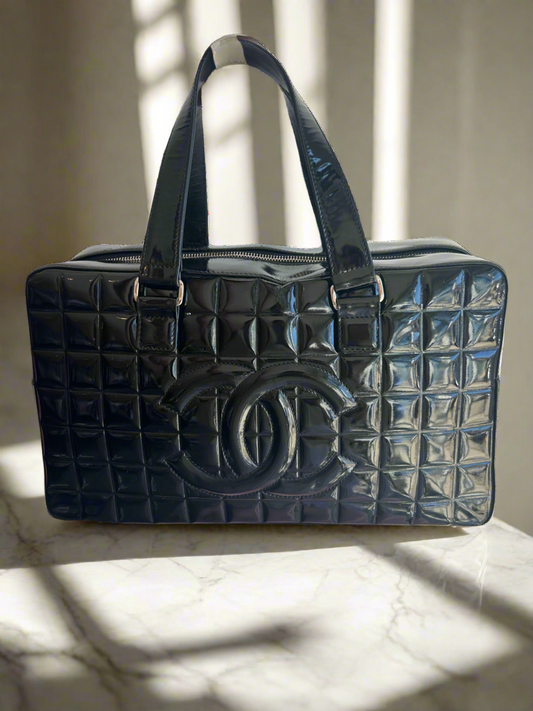 CHANEL Chocolate Bar Bowling Bag