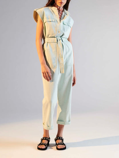 SANDRO Mint Green Jumpsuit - Size S