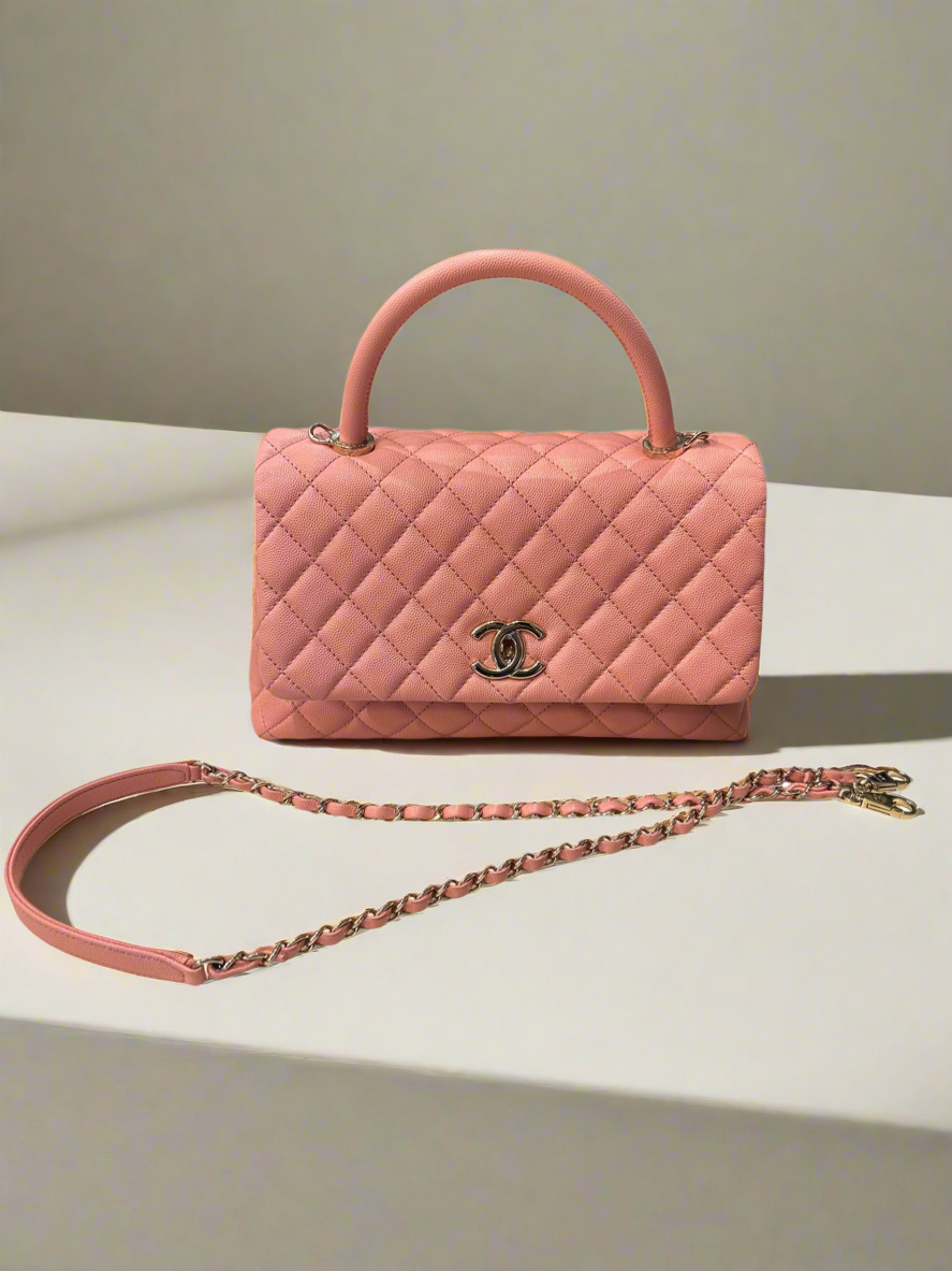 CHANEL Pink Caviar Coco Bag