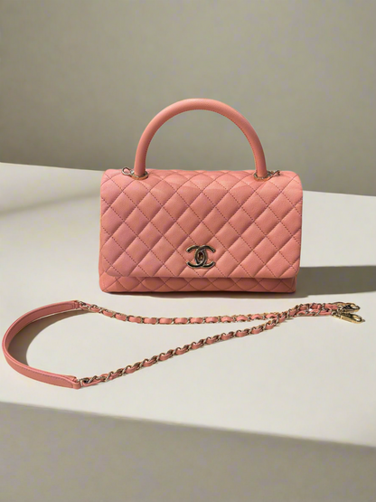 CHANEL Pink Caviar Coco Bag