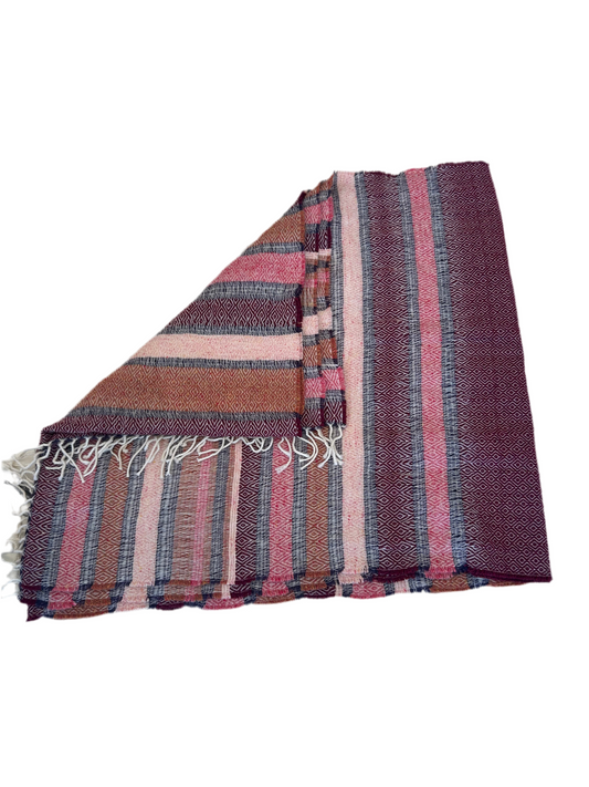 Inhabit Cashmere blend stripe scarf