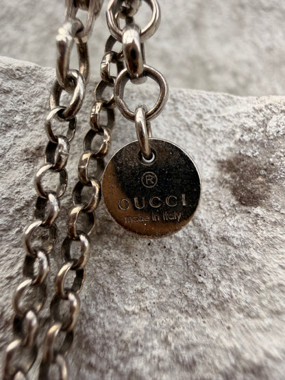 GUCCI Engraved Tiger Pendent on Chain