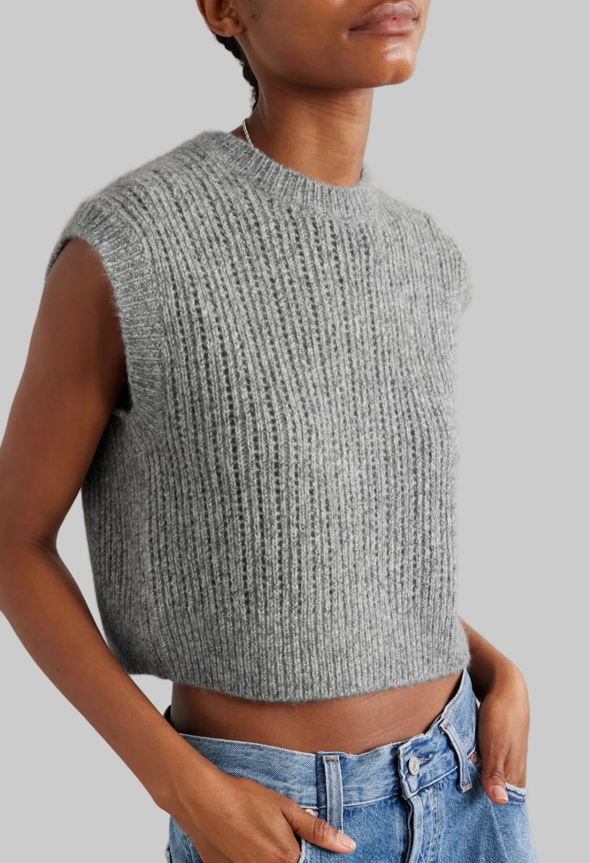 NEW* JAMES PERSE Sleeveless Cashmere Silk Vest - Size S