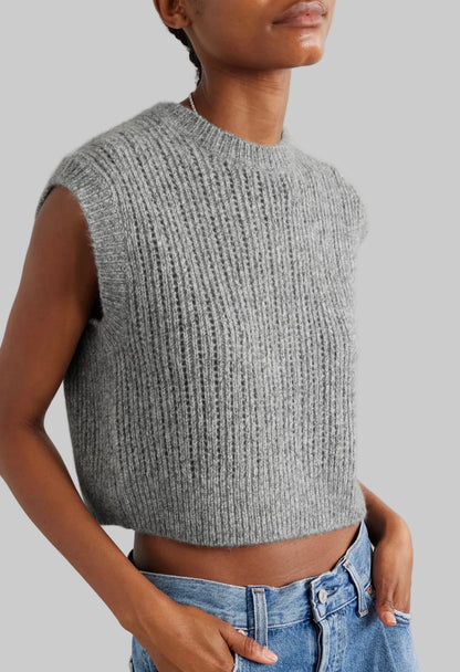 NEW* JAMES PERSE Sleeveless Cashmere Silk Vest - Size S