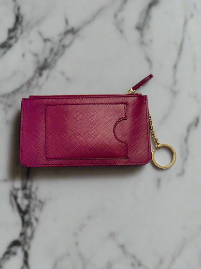 SALVATORE FERRAGAMO NEW - Double Gancio Key Pouch