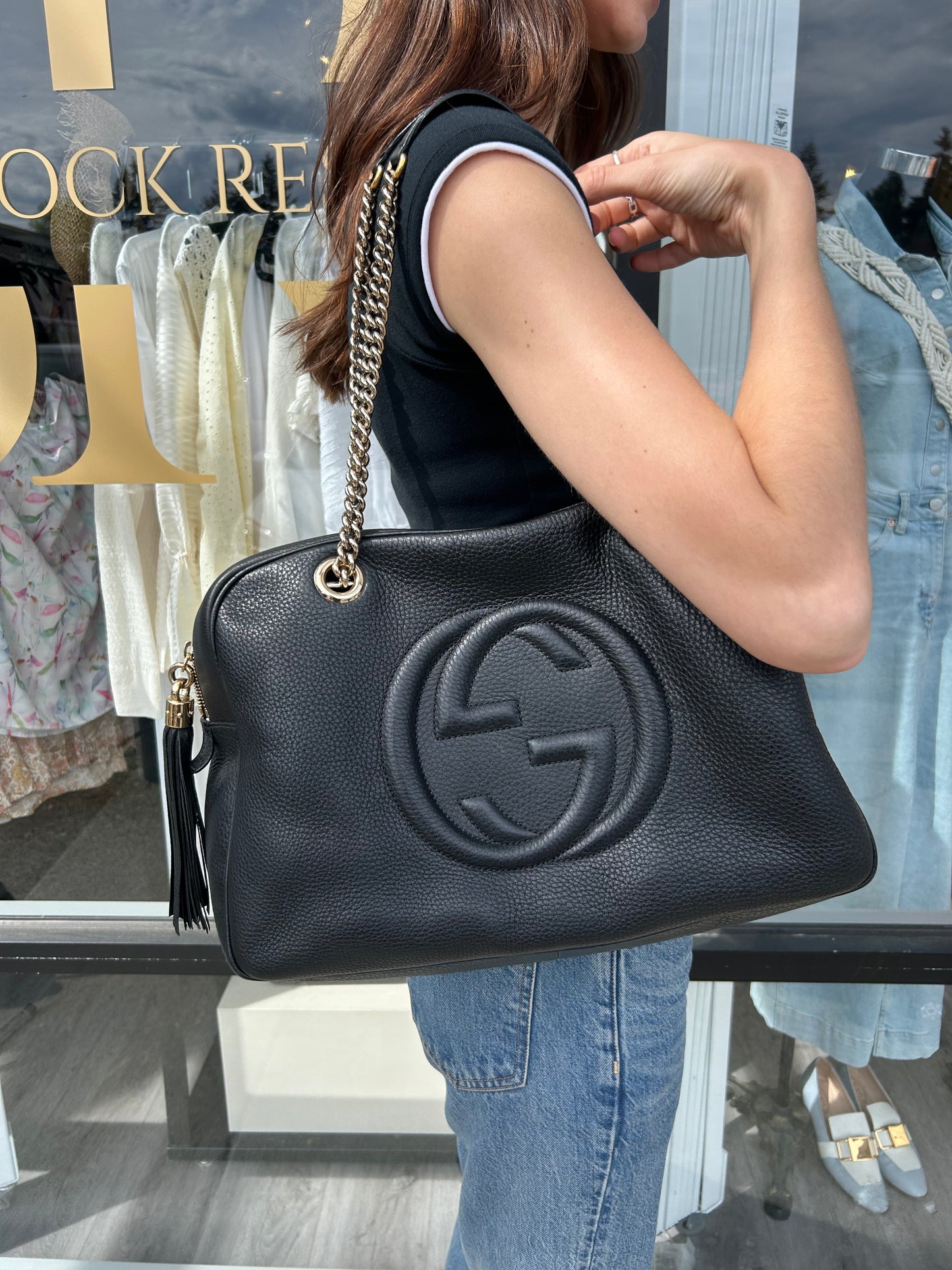 GUCCI SoHo Leather Shoulder Bag