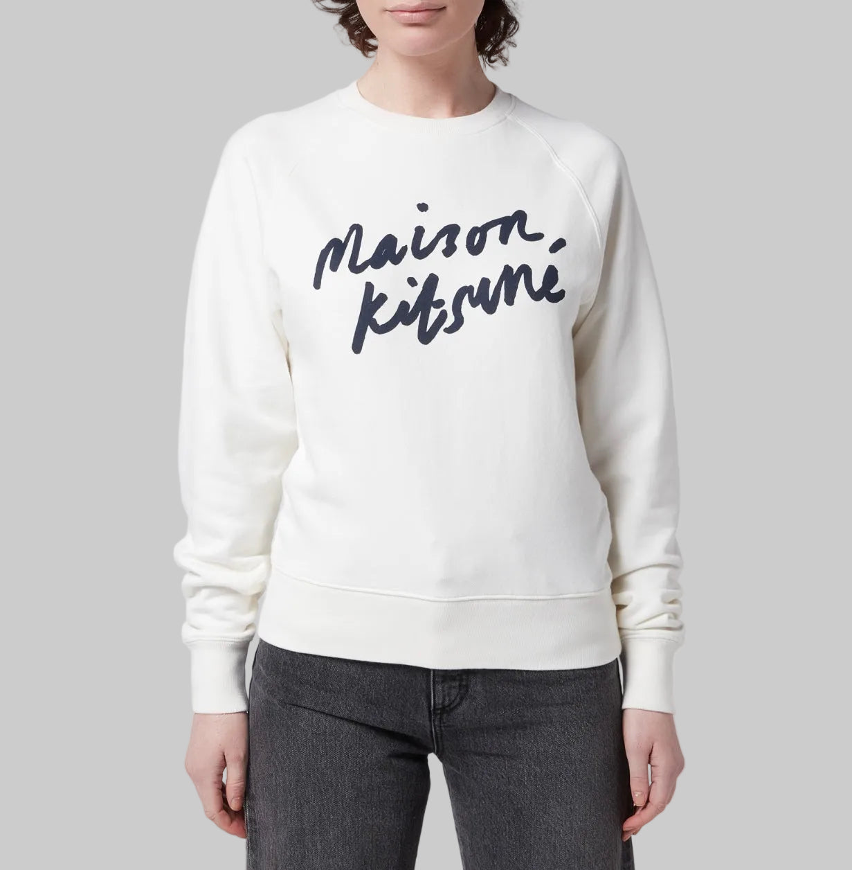 MAISON KITSUNE Logo Crew - Size S