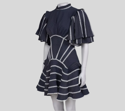 ACLER Polkadot Fit & Flare Mini Dress - Size 6