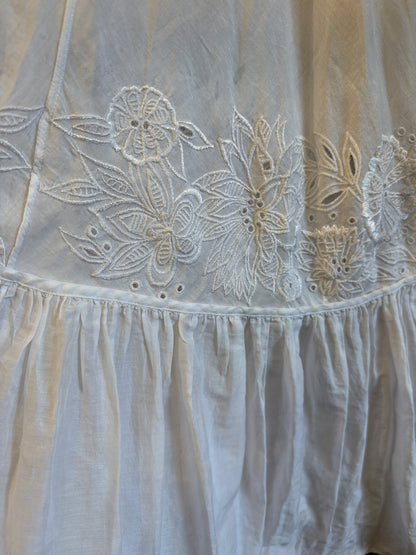 Roberto Cavalli White eyelet Maxi dress - size 40
