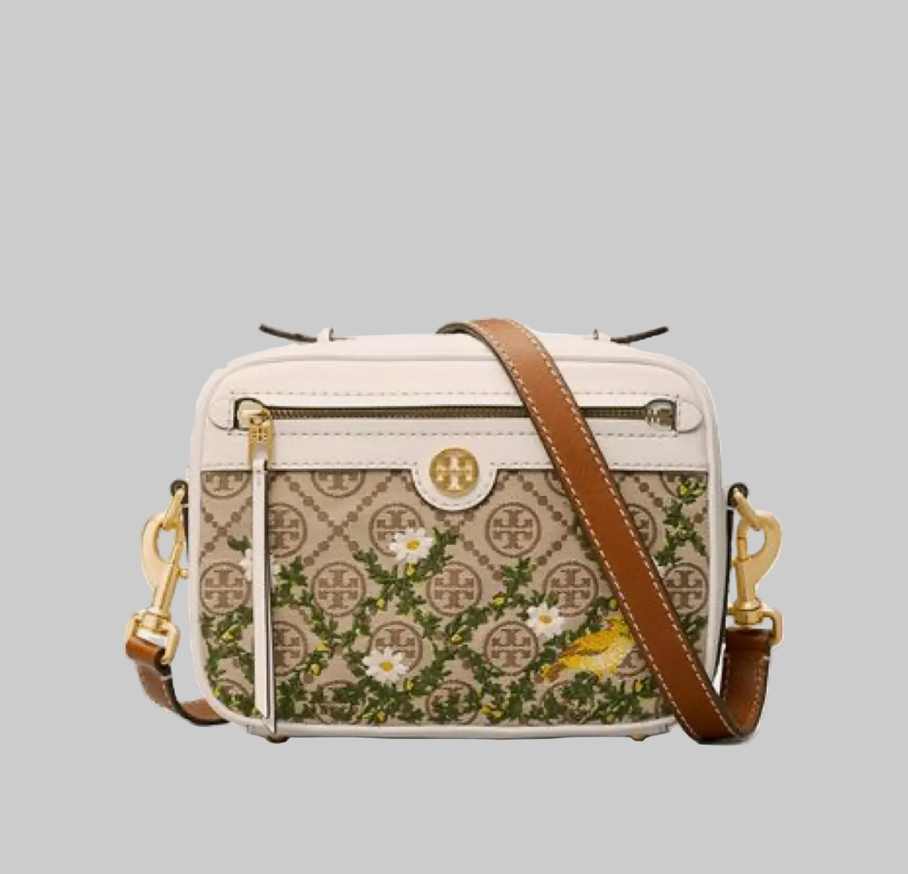 TORY BURCH Embroidered Crossbody Camera Bag
