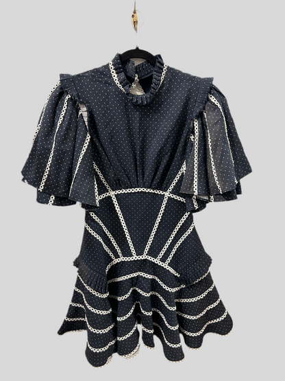 ACLER Polkadot Fit & Flare Mini Dress - Size 6